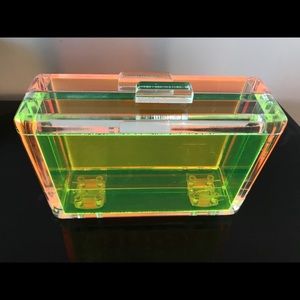 Transparent Neon Clutch